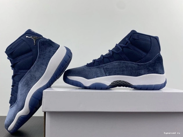 JORDAN 11 WMNS MIDNIGHT AR0715-441 AIR VELVET NAVY 0905